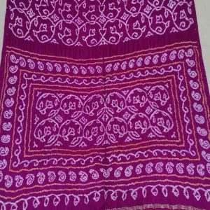 Pure gajji silk Shikari bandhej saree