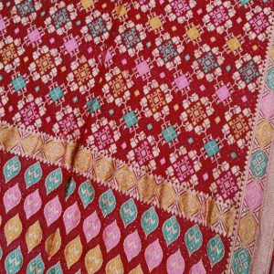 Pure banarasi meena bandhej saree